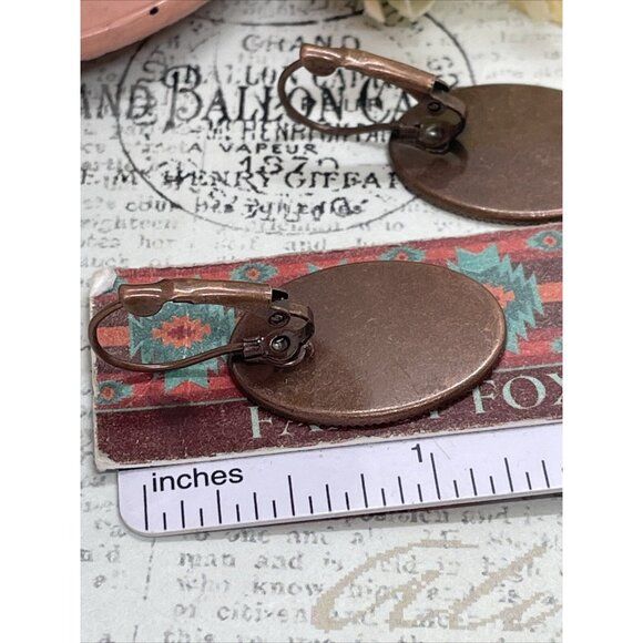 3 Graces Muse Muses Dancer Black White Rose Gold Setting Earrings Cameo Birthday - Picture 10 of 12